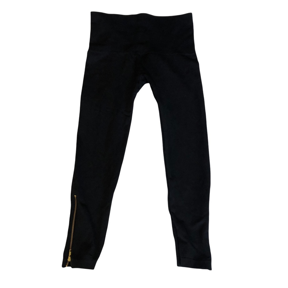 Spanx high waisted seamless leggings ankle zip 1X